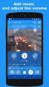 اسکرین شات برنامه Rainy Day: sleep sounds 4