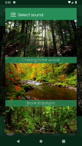 اسکرین شات 1 برنامه Relax Forest: sleep sounds