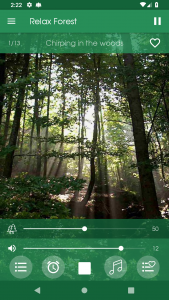 اسکرین شات 2 برنامه Relax Forest: sleep sounds