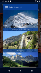 اسکرین شات 1 برنامه Relax Mountain: sleep sounds