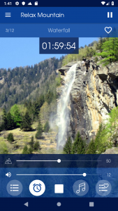 اسکرین شات 4 برنامه Relax Mountain: sleep sounds