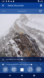 اسکرین شات 2 برنامه Relax Mountain: sleep sounds