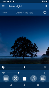 اسکرین شات 2 برنامه Relax Night: sleep sounds