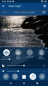 اسکرین شات 3 برنامه Relax Night: sleep sounds