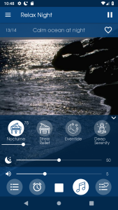 اسکرین شات 3 برنامه Relax Night: sleep sounds