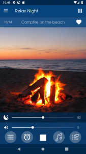 اسکرین شات 7 برنامه Relax Night: sleep sounds
