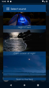 اسکرین شات 1 برنامه Relax Night: sleep sounds