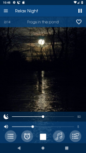 اسکرین شات 5 برنامه Relax Night: sleep sounds