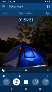 اسکرین شات 4 برنامه Relax Night: sleep sounds