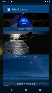 اسکرین شات 1 برنامه Relax Night: sleep sounds