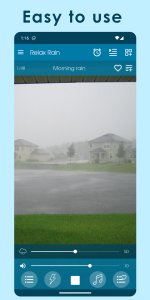 اسکرین شات 1 برنامه Relax Rain: sleep sounds