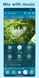 اسکرین شات 4 برنامه Relax Rain: sleep sounds