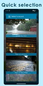 اسکرین شات 2 برنامه Relax Rain: sleep sounds