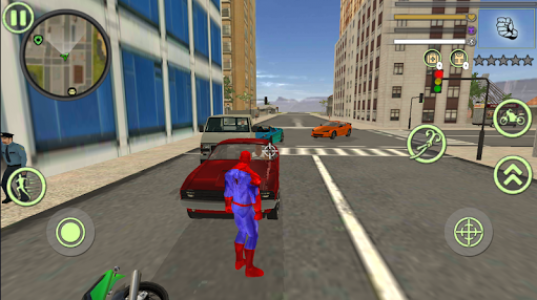 اسکرین شات بازی Super Rope Hero Spider Open World Street Gangster 2