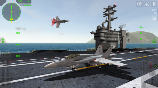 اسکرین شات بازی F18 Carrier Landing Lite 1