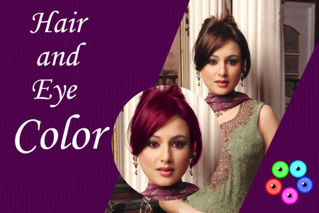 اسکرین شات 1 برنامه Hair And Eye Color Changer