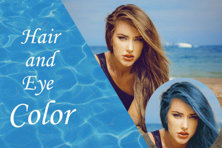 اسکرین شات برنامه Hair And Eye Color Changer 7