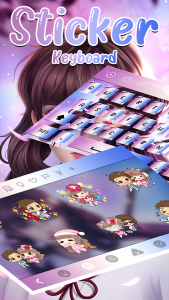 اسکرین شات برنامه Anime Keyboard 5