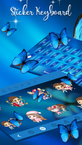 اسکرین شات برنامه Blue Butterfly Keyboard 5