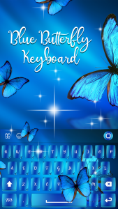 اسکرین شات برنامه Blue Butterfly Keyboard 3