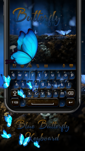 اسکرین شات برنامه Blue Butterfly Keyboard 3