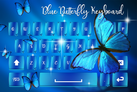 اسکرین شات برنامه Blue Butterfly Keyboard 1