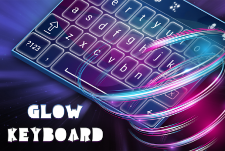 اسکرین شات برنامه Glow Keyboard 1