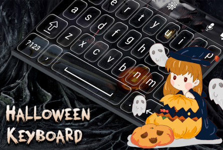 اسکرین شات برنامه Halloween Keyboard 1