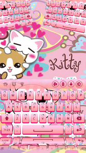 اسکرین شات برنامه Kitty Keyboard - My Keyboard 2