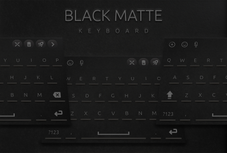 اسکرین شات 1 برنامه Black Matte Keyboard
