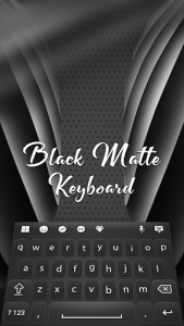 اسکرین شات برنامه Black Matte Keyboard 2