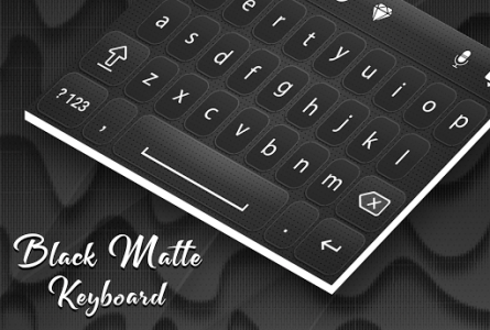 اسکرین شات برنامه Black Matte Keyboard 1