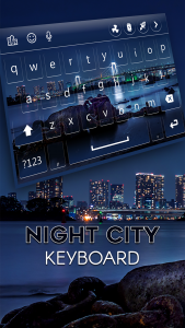 اسکرین شات برنامه Night City Keyboard 2