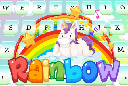 اسکرین شات برنامه Rainbow Keyboard 1