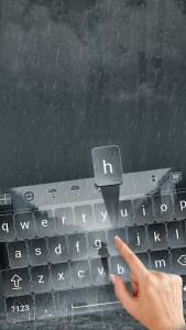 اسکرین شات برنامه Rainy Keyboard 4