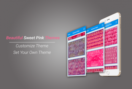 اسکرین شات برنامه Sweet Pink Keyboard 1