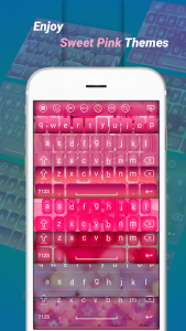 اسکرین شات برنامه Sweet Pink Keyboard 3