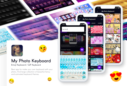 اسکرین شات 2 برنامه My Photo Keyboard With Themes