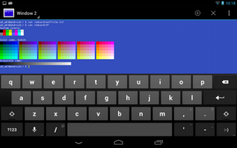 اسکرین شات برنامه Terminal Emulator for Android 8