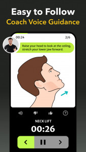 اسکرین شات 3 برنامه Jawline Exercises - Face Yoga