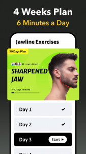 اسکرین شات 2 برنامه Jawline Exercises - Face Yoga