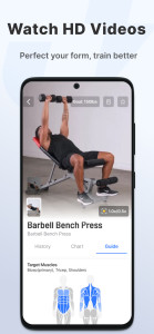 اسکرین شات 3 برنامه JEFIT Gym Workout Tracker