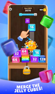 اسکرین شات 2 بازی Jelly Cubes 2048: Logic Puzzle