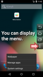 اسکرین شات برنامه Menu Button (No root) 1