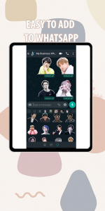 اسکرین شات برنامه Jin BTS WASticker 4