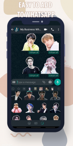 اسکرین شات برنامه Jin BTS WASticker 2