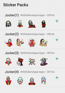 اسکرین شات برنامه WAStickerApps-: Joker Sticker For WhatsApp 1