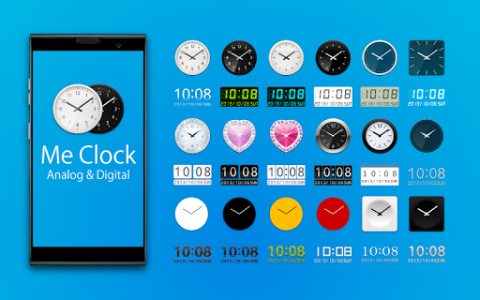 اسکرین شات برنامه Me Clock widget 2 - Analog & Digital 1