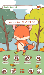 اسکرین شات برنامه Cute Wallpaper Fall Fox Theme 5