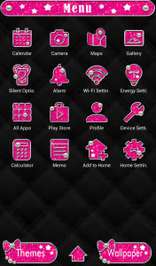 اسکرین شات برنامه Black x Pink Theme 2